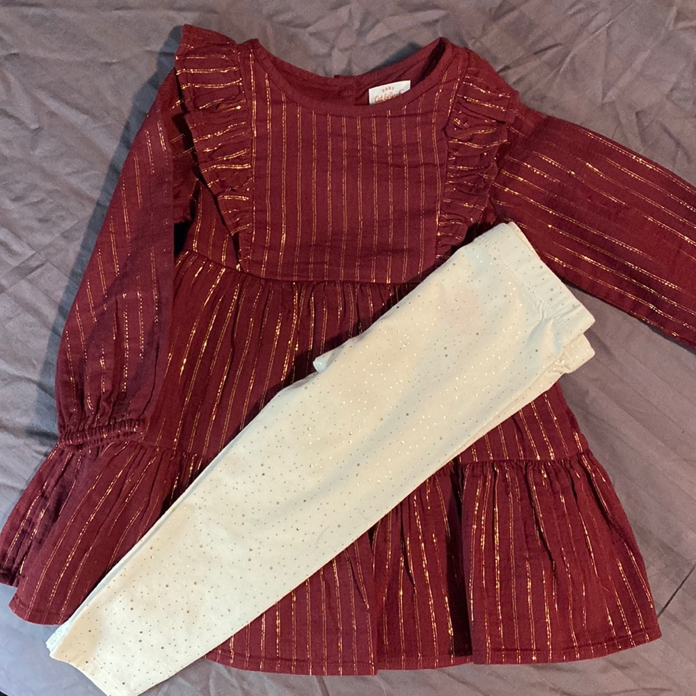 Cat & Jack Dress and Leggings